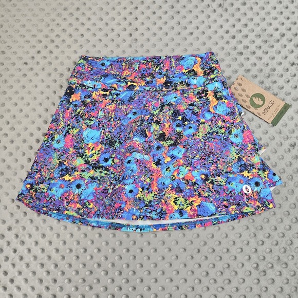 Dona Jo Artsy Athletic Skirt Skort Womens  Multicolor Sz. 1 Small NWT - Picture 1 of 10